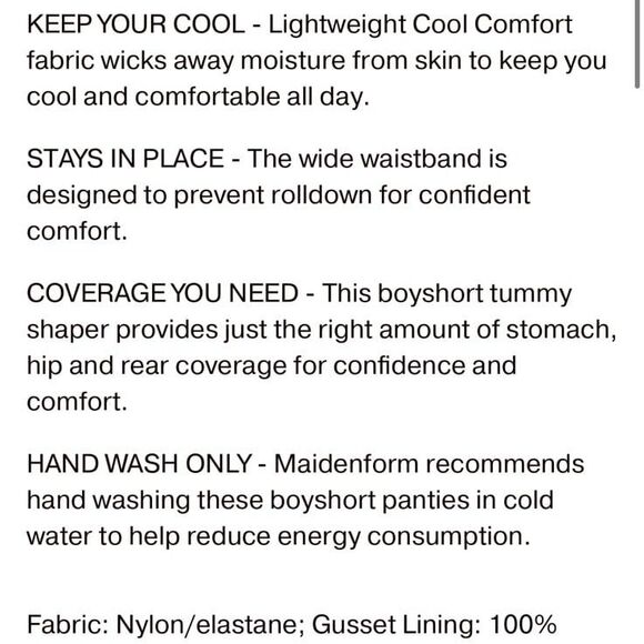 Maidenform High-Waist Boyshort Shapewear FL2107 NWT - Picture 7 of 11